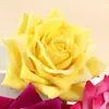 Cabeça de Flor Rosa Artificial de Veludo 10cm Tecido de Seda Flor Artificial Corsage de Casamento Decoração de Borda Enrolada Flor Falsa Atacado do Fabricante