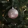 Nueva Bola de Navidad de Espuma Rosa Colgante Heterosexual Brillo Brillante Polvo Pegajoso Decoración de Bola Colgante para Árbol de Navidad Arreglo Colgante