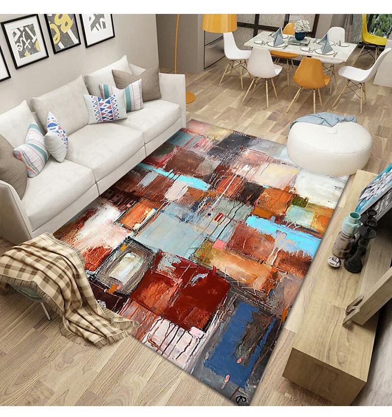 轻奢地毯,抽象地毯,地垫定制,地毯批发,地毯跨境,地毯代发,客厅地毯,家用地毯