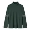 Blusas de Veludo Dupla Face Outono e Inverno Gola Alta Meia Masculinas e Femininas Negócios Slim Camada Base Interna Quente Camiseta Masculina de Manga Longa