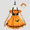 Cosplay Transfronterizo Halloween Bordado Atuendo de Sirvienta Uniforme de Sirvienta Murciélago Vampiro Sirvienta Bruja Mágica