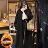 Gary Grueso Ropa Exterior de Lana Otoño e Invierno para Mujer Acolchada Holgada Pequeña de Longitud Media Estilo Coreano Nuevo Estilo