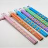Lápis Coloridos Perfurados com Alto Valor Estético, Corpo Hexagonal HB, com Mina e Borracha, para Alunos Praticando Escrita, Papelaria para Correção de Postura, Atacado da Fábrica