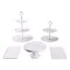 Soporte para exhibir postres, mesa para la hora del té, juego de mesa de postres, bandeja para pasteles y bocadillos de la hora del té, plato de exhibición para cumpleaños y bodas