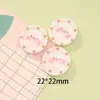 Vajilla de Cerdo Rosa Accesorios de Resina Llavero de Pegamento Crema Pasador Funda para Teléfono Móvil Hebilla para Zapatos con Agujero Accesorios de Bricolaje