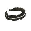Veludo plissado headband simples elegante hairpin preto japonês e coreano elegante headband Lady estilo ocidental grottoes de cabelo acessórios de cabelo