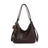 Bolsa de Gran Capacidad Estilo Coreano para Mujer 2026 Nueva Bolso Cruzado de Hombro de Cuero Suave Coreano Casual Bolso Tote para el Trabajo y el Trayecto
