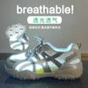 Altura Interior Aumentada Estilo Coreano Nuevos Zapatos de Papá para Mujer 2025 Verano Estudiante Deportes Correr Casual Malla Transpirable Rd1806