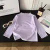 Camiseta Ruffled Versátil e Estilosa com Laço - Estilo Coreano - Nova Outono 2026 para Meninas