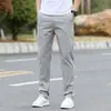Calças casuais masculinas no atacado, novas da primavera, business, modernas, retas, slim-fit, stretch, versáteis, cintura média masculina