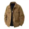 Jaqueta Masculina Retro Japonesa de Outono e Primavera com Gola Reversível, Roupa de Trabalho, Jaqueta da Moda, Nova, Casual, Solta, Moderna, Versátil, Top, Outer
