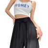 Diseño Personalizado/Impresión de Logo en Línea Pantalones de Pierna Estrecha Ancha Verano Cintura Alta Rectos Casuales Cintura Alta Adelgazantes