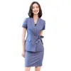 Ropa de trabajo para hotel primavera y verano nuevo traje de chaqueta de manga corta para mujer traje de negocios ropa de trabajo para empleado de oficina