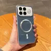 Adecuado para Redmi K90 Pro Max, funda de teléfono magnética con botones metálicos, Xiaomi 17 Pro, funda protectora de pintura metálica corrugada