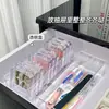 Caja de Almacenamiento para Uñas Portátil Acrílica Transparente Sellada Colección Caja para Uñas a Prueba de Polvo Cuadrada Caja de Almacenamiento para Manicura