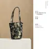 Bolsa de almacenamiento para juego de té de algodón tejido, bolsa cilíndrica gruesa para viaje, bolsa de ceremonia de té de tamaño grande para maestros de té