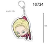 Llavero de Acrílico Transparente con Impresión a Doble Cara Periférico de Anime Dragon Ball Goku Colgante de Regalo Pequeño de Dibujos Animados