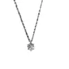 Elegante collar de titanio con seis puntas y un solo circonita de diamante para mujer, gargantilla de lujo ligero con ocho corazones y ocho flechas de diamante, cadena simple tipo hada para la clavícula