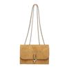 Bolso de Mujer Estilo Coreano Moderno Estilo Extranjero Retro Cierre Frosted 2025 Nuevo Elegante a la Moda Cadena Hombro Cruzado Bolso Cuadrado Pequeño
