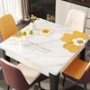 Mantel cuadrado de PVC sin lavado a prueba de aceite impermeable tapete para mesa de comedor tapete protector cuadrado a prueba de quemaduras mesa de comedor mantel de mesa