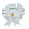 Gran Nudo de Mariposa Serie de Bodas Collar de Babero Decorativo Ajustable con Cordones para Gatos y Perros, Especialmente Diseñado para Bodas