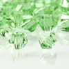 Cuentas sueltas de cristal de dos puntas con borde superior, de 4 mm, para manualidades, accesorios de joyería