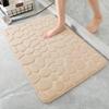 Tapete de Piso Transfronterizo con Patrón de Piedras de Río, Tapete de Piso en Relieve, Área de Ducha de Baño, Tapete Absorbente Antideslizante, Antideslizante para Puerta de Baño