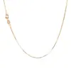Corrente Caixa Banhada a Ouro Rosa Prata S925 Amazon Japão e Coreia do Sul Corrente de Clavícula Colar de Prata Corrente Curta de Combinação Corrente de Prata Italiana