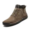 Nuevos Zapatos Casuales de Caña Alta para Hombre para Otoño e Invierno, Zapatos Tipo Calcetín Cálidos de Estilo Británico Retro, Botines para Hombre
