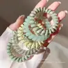 Cuerda para el pelo de color de chica dulce de moda, cuerda para el pelo de línea telefónica, banda de goma de alta elasticidad y duradera, accesorios para el pelo de mujer
