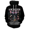 Comercio exterior transfronterizo popular impresión digital 3D suéter de manga larga para hombre europeo y americano thriller de terror sudadera con capucha de graffiti abstracto
