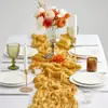 Corredor de Mesa Multicor de Luxo Leve Outono/Inverno 2025 Estoque Pronto Estilo Twist Plissado Decoração de Mesa de Jantar para Casa Transfronteiriça Venda por Atacado