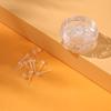 Brinco de Tarraxa Plano Transparente Invisível Brinco para Mulheres Furos na Orelha Brinco de Plástico Simples Transparente Invisível Cabeça Plana