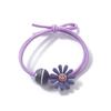 Versión coreana de cuerda simple para el pelo femenina niña linda pelo pequeña liga de goma cuerda para la cabeza pequeña Margarita cara sonriente anillo para el pelo venta al por mayor
