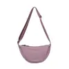 Nova Bolsa Transversal Feminina, Bolsa Dumpling de Nylon Casual da Moda, Bolsa de Ombro Versátil, Bolsa Pequena de Tecido Leve e Moderna