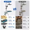 Juego de ducha inteligente de cobre de alta calidad con rociador superior grande y cabezal de ducha multifuncional para baño