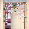 Cortinas Decorativas Lindas de Dibujos Animados con Corazones Girly, Cortinas para Puertas, Tela Hecha a Mano DIY, Cortinas Versátiles Decorativas de Cuentas, Cortinas Colgantes