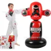Columna de Boxeo Inflable Engrosada Mejorada Columna de Fitness Ventilación Boxeo Tumbler Anime Saco de Boxeo Inflable 360 Grados