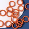 Variedad de metal de color opcional pintura abierta cierre de langosta anillo llavero colgante hecho a mano accesorios de joyería DIY