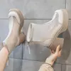 Botas Martin Femininas, Estilo Fino de Verão, Novo Modelo 2026, Sola Grossa, Aumenta Altura, Versátil, Botas Respiráveis Vazadas em Tela, Botas Curtas de Salto Alto