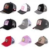Boné de Malha Bordado de Desenho Animado Personalizável com Aba Larga, Rato, Coelho, Boné de Beisebol, Chapéu de Sol Trucker, Respirável e Protetor Solar