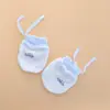 Luvas Faciais Anti-riscos Físicas para Bebê Luvas de Verão Ajustáveis para Bebê Novas Luvas Finas de Jacquard Luvas para Recém-nascidos