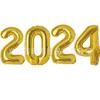 Balões Preto e Dourado de Ano Novo 2026 18 polegadas 32 polegadas Balões de Filme de Alumínio Cortina de Chuva Dourada Decoração Conjunto Festa de Ano Novo