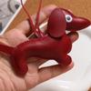 Nuevo Dachshund de Cuero Colgante Bolso de Mano Decorativo Colgante de Bolso Lindo Llavero de Cachorro de Dibujos Animados Accesorios Venta al por Mayor