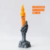 Luz de Vela de Halloween Barra Accesorios Decorativos Grandes Mano de Fantasma de Terror Lámpara de Calavera Calabaza Electrónica LED Parpadeante