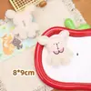 Nova Broche de Pelúcia de Animal Desenho Animado Fofo Ursinho Koala Cachecol Coelho Pingente de Bolsa Acessórios para Roupas