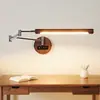 Lámpara de lectura protectora para los ojos, de pared, para estudio y dormitorio, diseño simple, adecuada para habitaciones de hotel e iluminación de pared de dormitorio