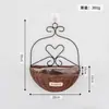 Cesta Colgante de Mimbre Sintético Tejido para Flores, Cesta Decorativa Colgante de Pared para Plantas Verdes en Maceta para Comedor y Dormitorio