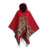 Xale dividido trançado de flores europeu e americano acrílico comércio exterior em estoque chapéu capa Amazon cachecol manta poncho