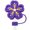 Novo chapéu de palha decorativo com flor tridimensional 10mm universal e-commerce transfronteiriço tampa de borracha macia personalizada para palito de palha tampa de poeira